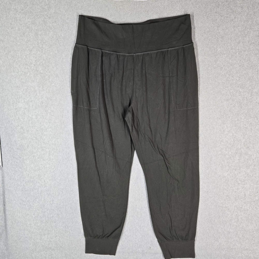 Athleta Women Activewear Pants XL Gray Lycra Nylon Spandex Joggers Jogger
